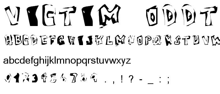 Victim  OddType font